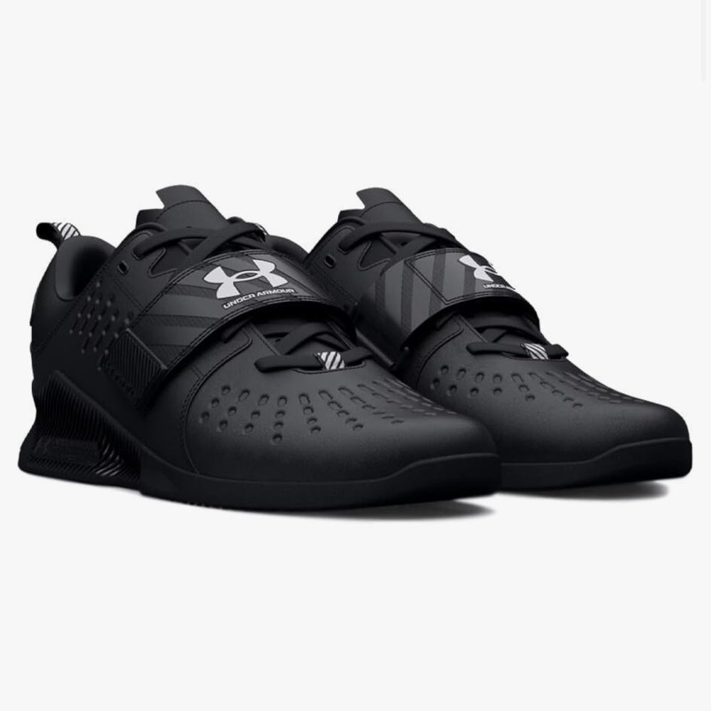 NWOT Under Armour Reign Lifter Weightlifting Shoes Black Men’s Size 10.5